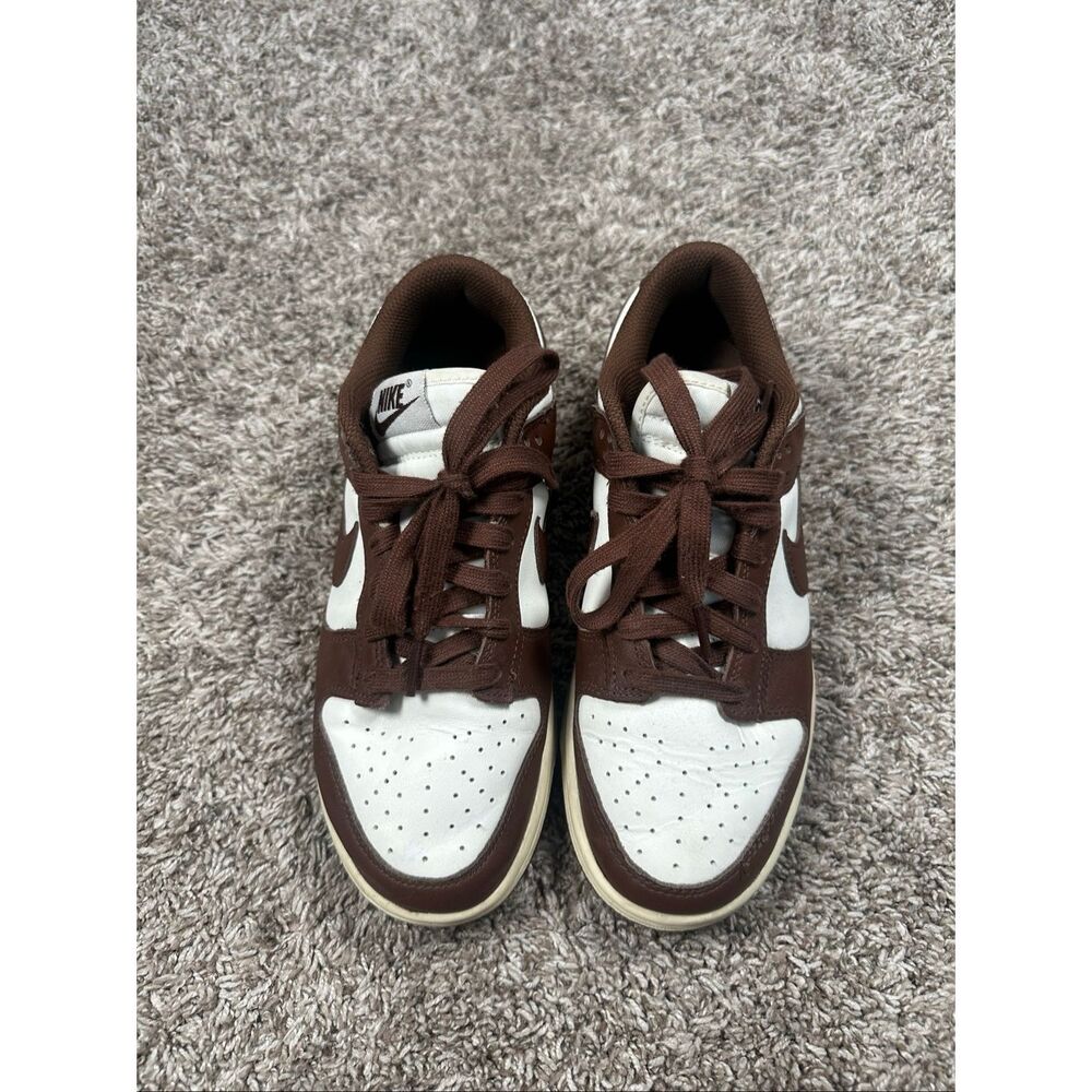 nike dunk low sneakers  cacao wow women’s size 7.5 shoes low tops brown white - Picture 3 of 9